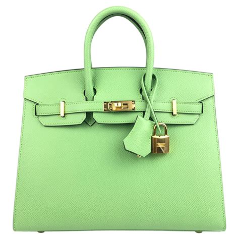 Hermès Birkin 35 Lime Epsom leather For Sale at 1stDibs